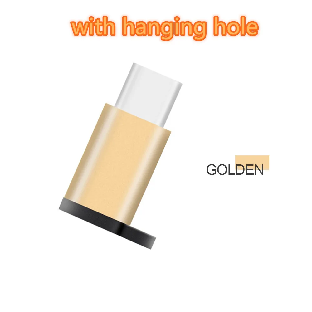 With Hanging Hole 01 Micro Usb штекер для type-c Microusb для type C конвертер адаптер для Xiaomi samsung huawei Otg зарядный кабель для передачи данных - Цвет: With Hanging Hole 01
