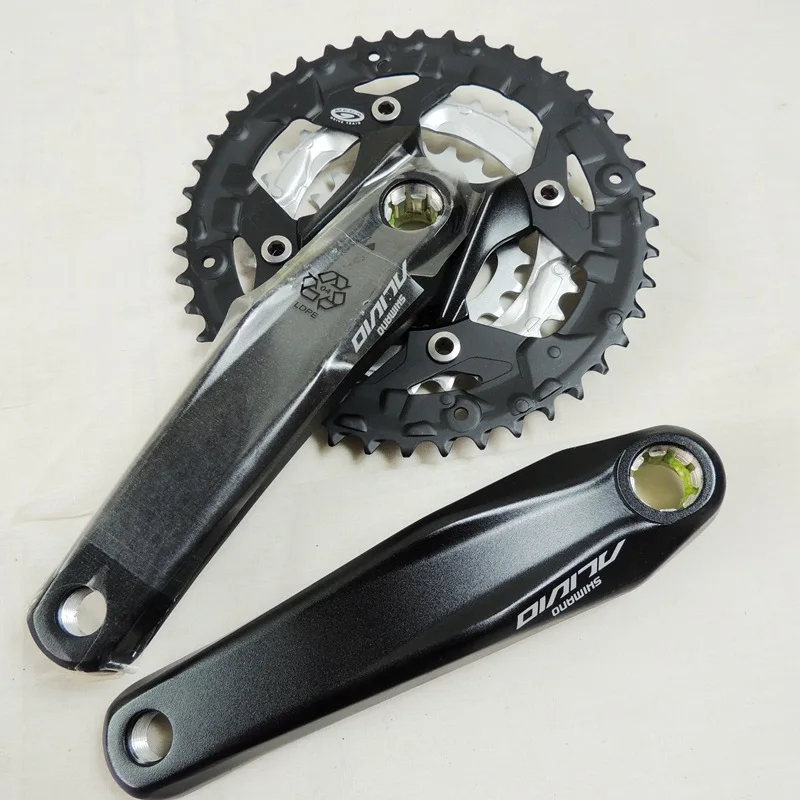 Shimano шатун FC M430 Звездочка 44T 32T 22T цепь 170 мм шлицевая ось кривошипа Передняя 3/27