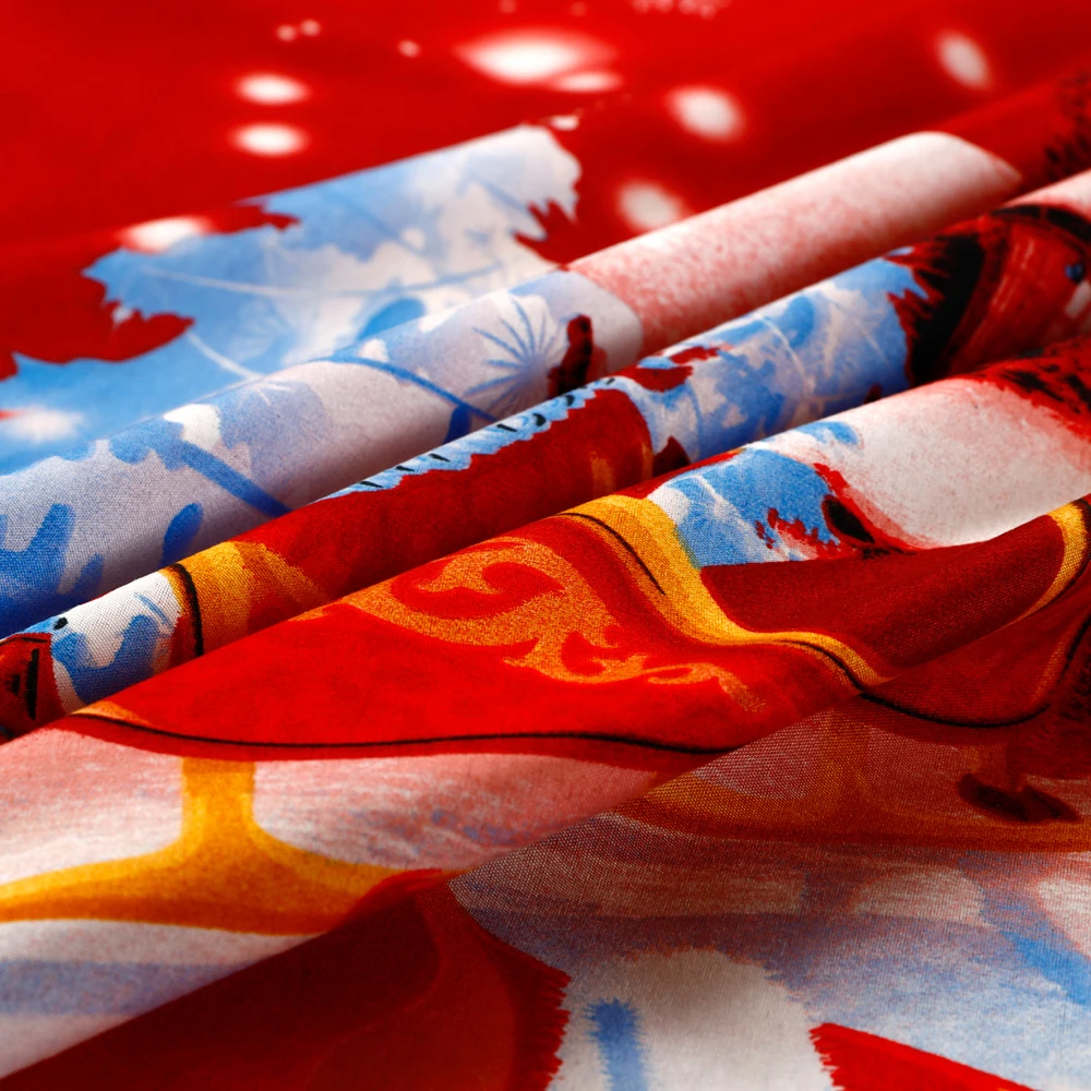 4 шт. постельное белье Санта Клауса Комплект постельного белья с 3D принтом