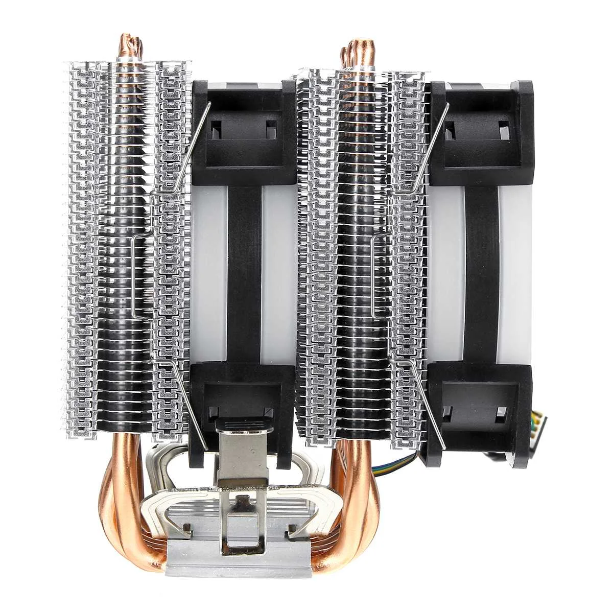 6 с тепловым стержнем heat pipe двойная башня Процессор кулер для Intel 775/1150/1151/1155/1156/1366 ВСЕ для AMD 4Pin RGB светодиодный вентилятор охлаждения тихий вентилятор Cooler Радиатор