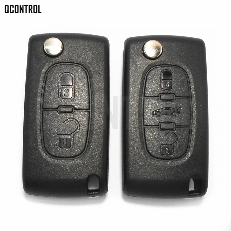 Qcontrol случае Корпус Обложка для Citroen удаленный ключевой C1 C2 C3 C4 C5 Berlingo Пикассо 2/3