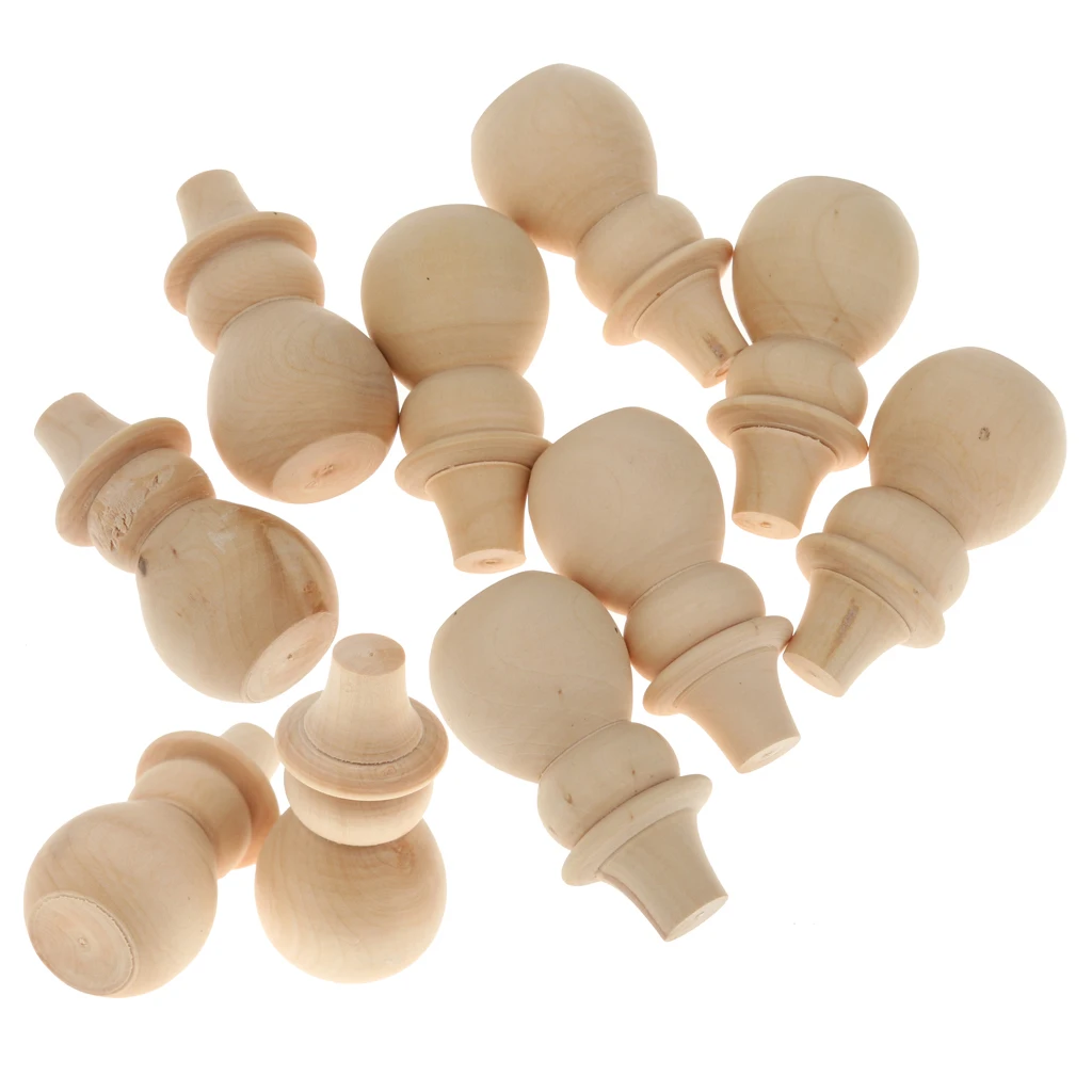 New Hot 30pcs/Set Plain Blank DIY Wooden Peg Dolls Wedding Party Cake Toppers Home Decor Accessory Crafts Montessori Toy | Дом и сад