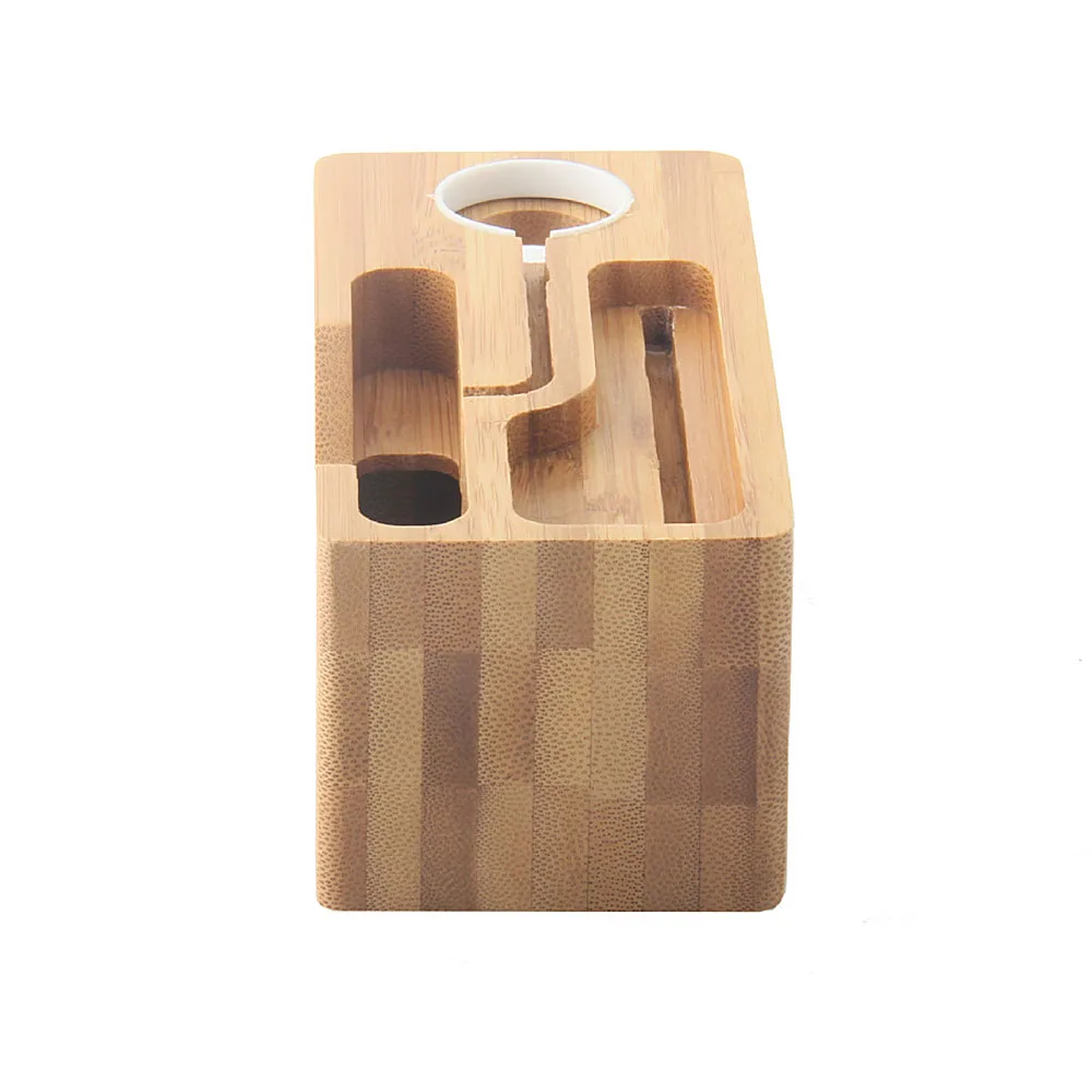 Зарядная док станция 3 в 1 из натурального бамбука кронштейн подставка держатель