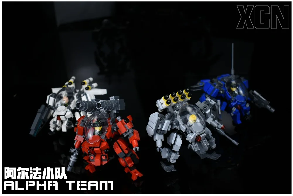 Kennie, Новое поступление, персональные поделки, Mech ALPHA team gundam, модель конструктора, строительные игрушки, фигурка для творческих детей, подарки
