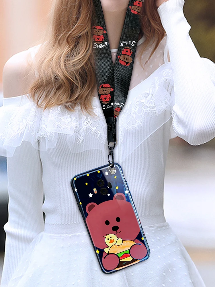 Синий свет телефон чехол для Huawei P10 милый медведь задняя крышка подарки пары +