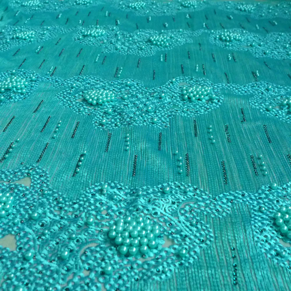 1 ярд Высокое качество модные тяжелые розовые жемчужины камни металлические на