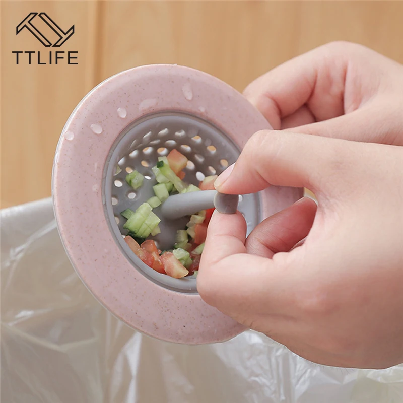 TTLIFE 1 шт. силиконовая Пшеничная солома Слив для кухонной раковины Кухонная ванная сливная Раковина фильтр Дуршлаг канализационный фильтр