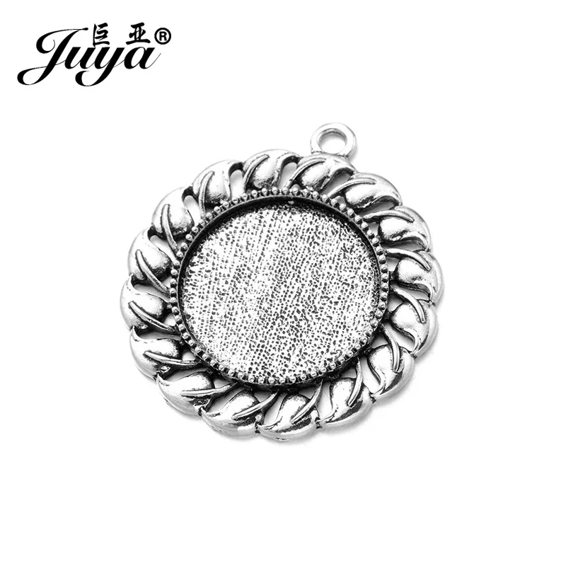 Кулоны JUYA Cabochon 2 шт./компл. 25 мм Дешевые Ювелирные изделия высокое качество