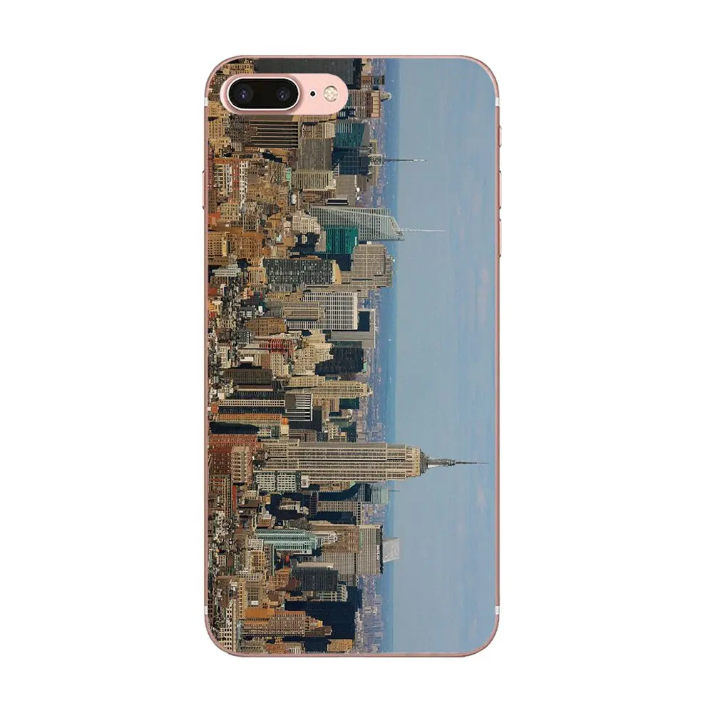 Мягкие чехлы из TPU для Galaxy Alpha Core Note 2 3 4 S2 A10 A20 A20E A30 A40 A50 A60 A70 M10 M20 M30 с изображением Эмпайр-стейт-билдинг в Нью-Йорке.