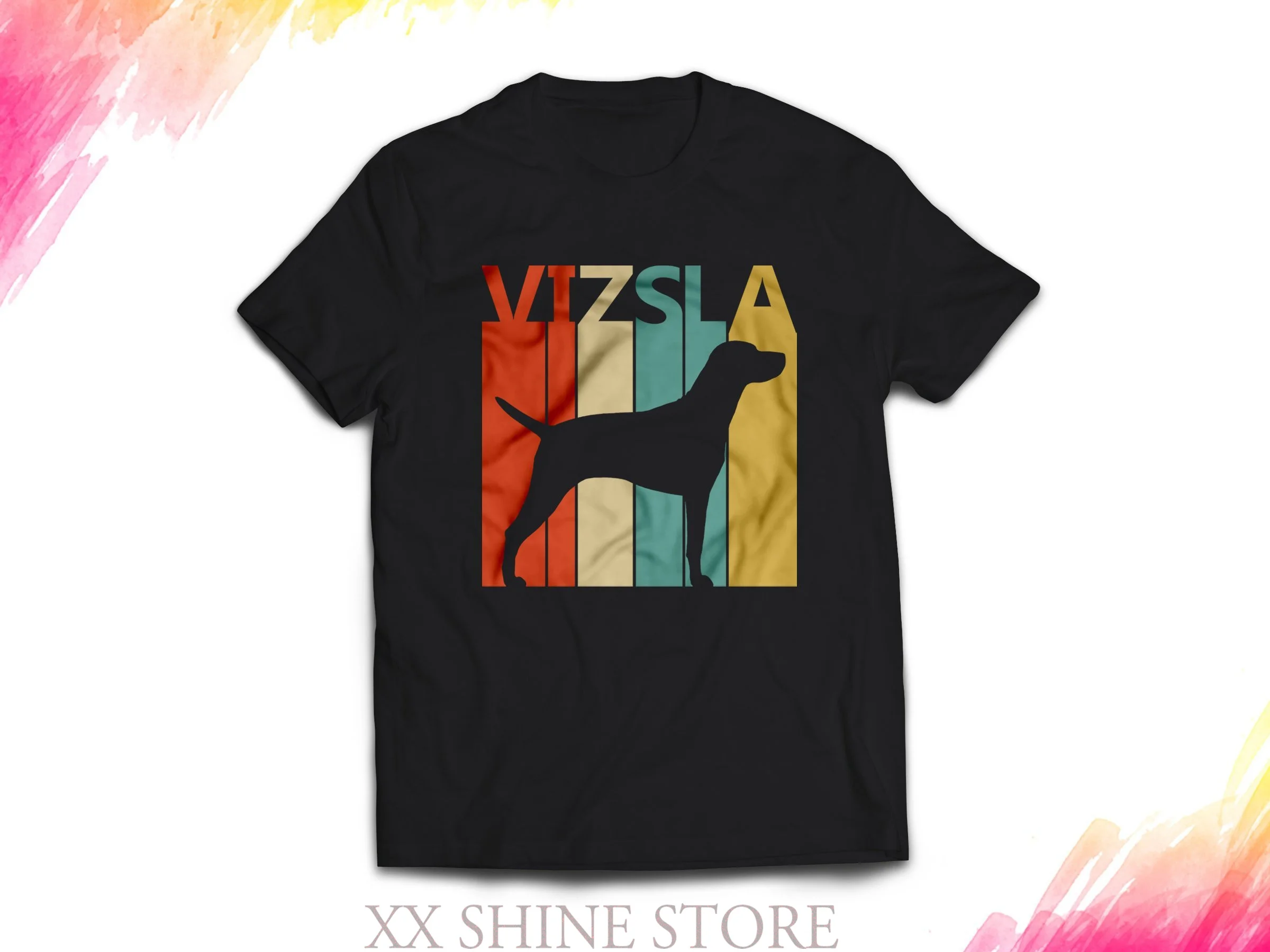 Винтажная футболка Vizsla в ретро стиле мужская и женская унисекс подарок #1666 100%