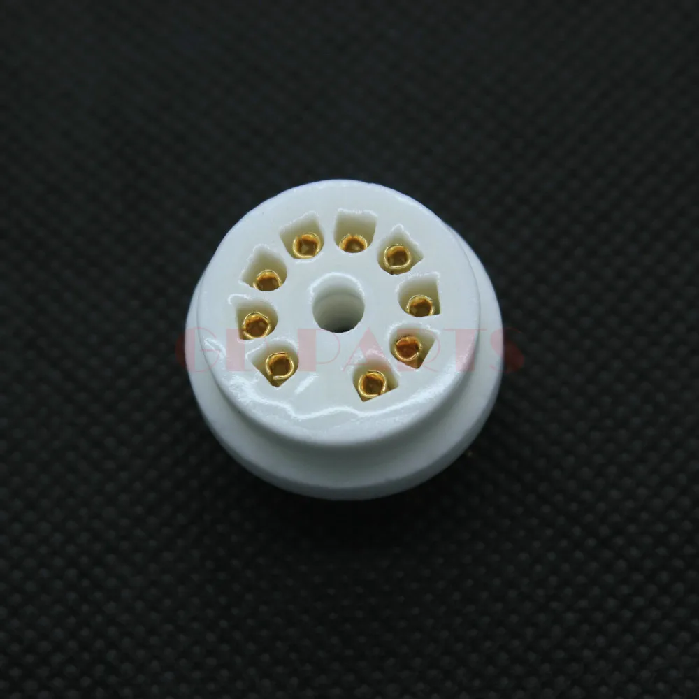 GD PARTS позолоченная 9pin B9A керамическая трубка основание клапана для 12AX7 ECC83 6DJ8 5670 6922
