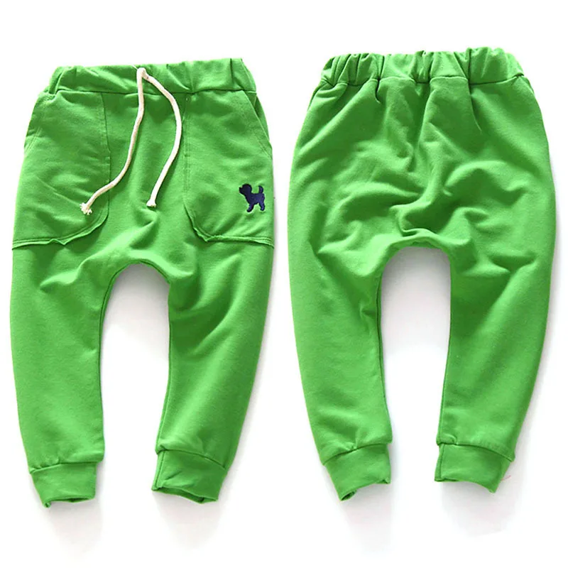 Модные От 2 до 7 лет Детские хлопковые шаровары брюки для маленьких мальчиков и