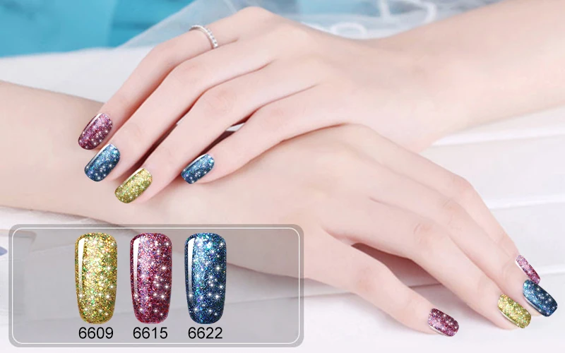 Fairyglo для ногтей лак 10 мл Звездное Bling штамповки Краски, Гель-лак для ногтей, эмаль УФ лак для ногтей удаляющийся замачиванием Гибридный Лаки Нейл-арт ногтей