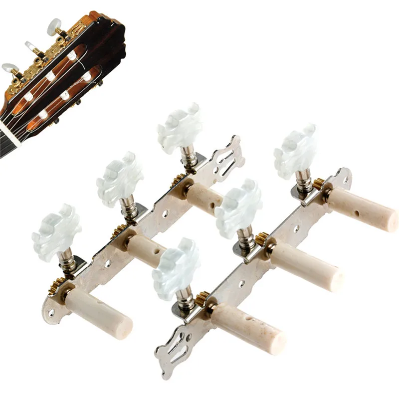 

One pair Guitar Tuning Pegs Machine Tuners White Machine Head for Classic Guitar