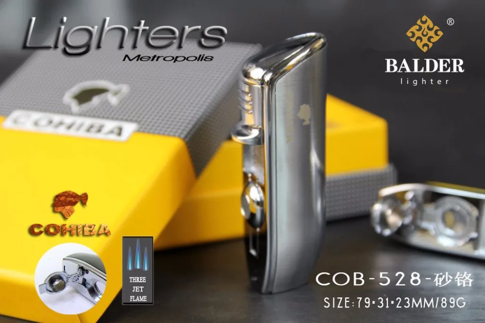 Оригинальный инструмент COHIBA карманный размер глянцевая желтая Металлическая