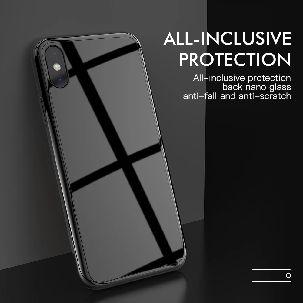 KEYSION чехол из закаленного стекла для телефона для iPhone Xs Max XR покрытие Блестящий ТПУ задняя крышка для iPhone XS X XR с часами палец кольцо