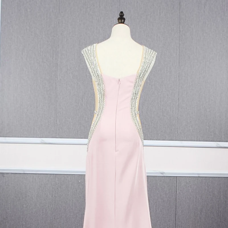 JANCEMBER vestidos de formatura Бисероплетение простая возлюбленная Русалка без рукавов со