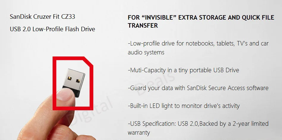 SanDisk USB 2,0 CZ33 флеш-накопитель 64 ГБ 32 ГБ 16 ГБ 8 ГБ мини USB флеш-накопитель Поддержка официальной проверки