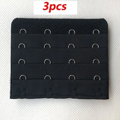 3pcs 3/4 шт. Для женщин Аксессуары для нижнего белья бюстгальтер расширитель 4 ряда 4 Крючки туфли с ремешком и пряжкой нижнее белье швейные инструменты, нержавеющая сталь регулируемые расширители для бюстгальтера - Цвет: 3pcs