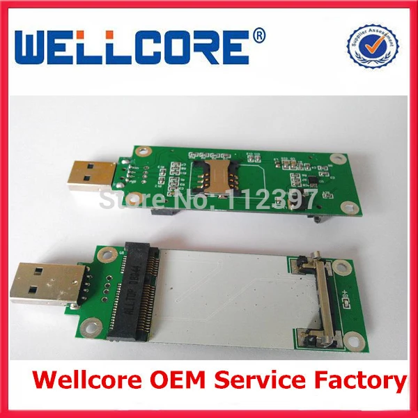 Горячая продажа мини PCI E WWAN Usb adpater с слотом для sim карты|wwan mini pci-e|wwan usbwwan card |