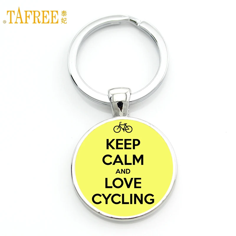 Tafree бренд Keep Calm and love Велоспорт брелок езда велосипед Повседневная spoets стиль
