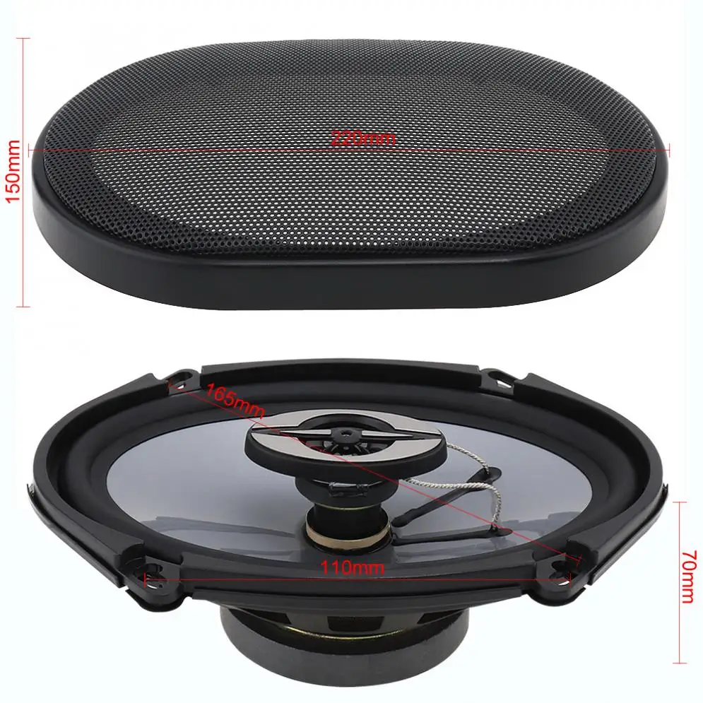 TS A5773R 5*7 дюймов 380 Вт Авто Автомобиль HiFi коаксиальный динамик дверь автомобиля
