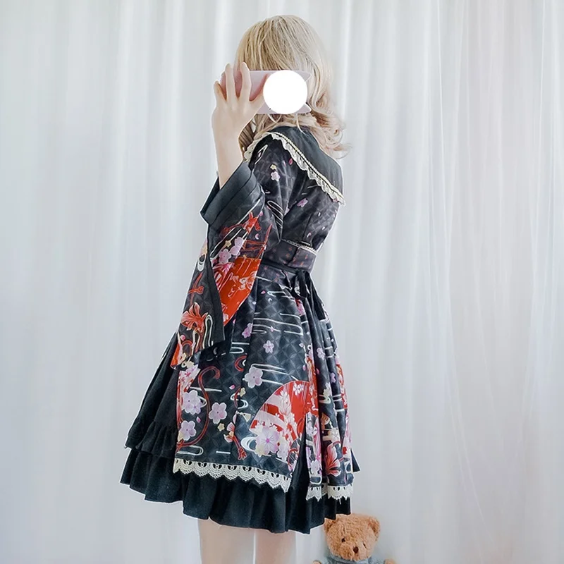 Юката Женские кимоно традиционное японское кимоно платье obi haori японская косплей одежда Гейша костюм DD1555