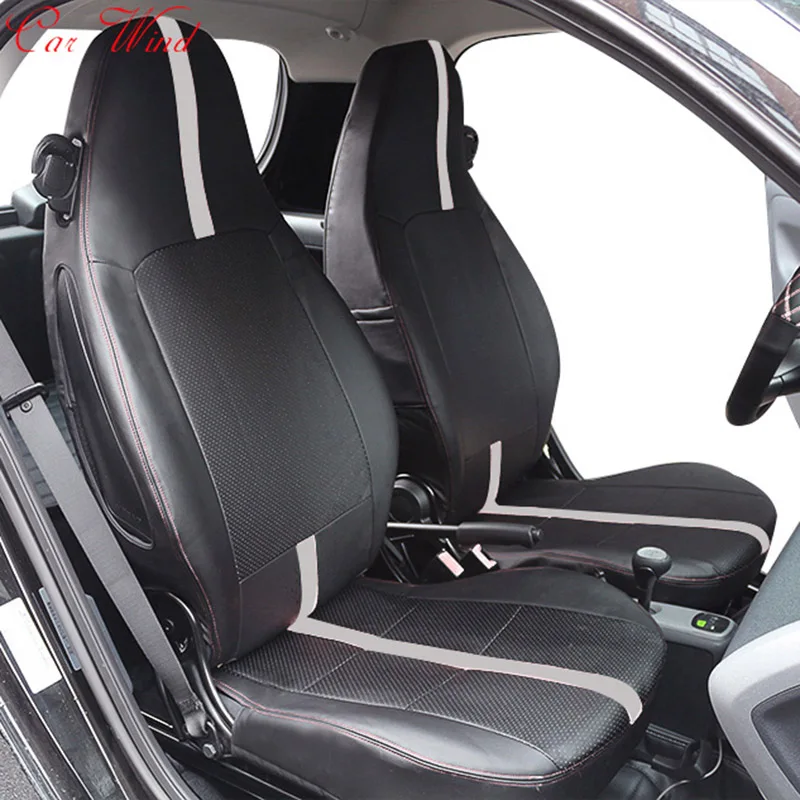 Автомобильные Чехлы На Сиденья из искусственной кожи для Mercedes-Benz Smart fortwo 2010~ Smart forfour для автомобильных аксессуаров