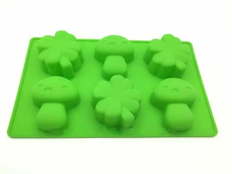 Грибы и клевер Силиконовый Шоколад Торт Мыло Пудинг Желе сладкий Лед Печенье