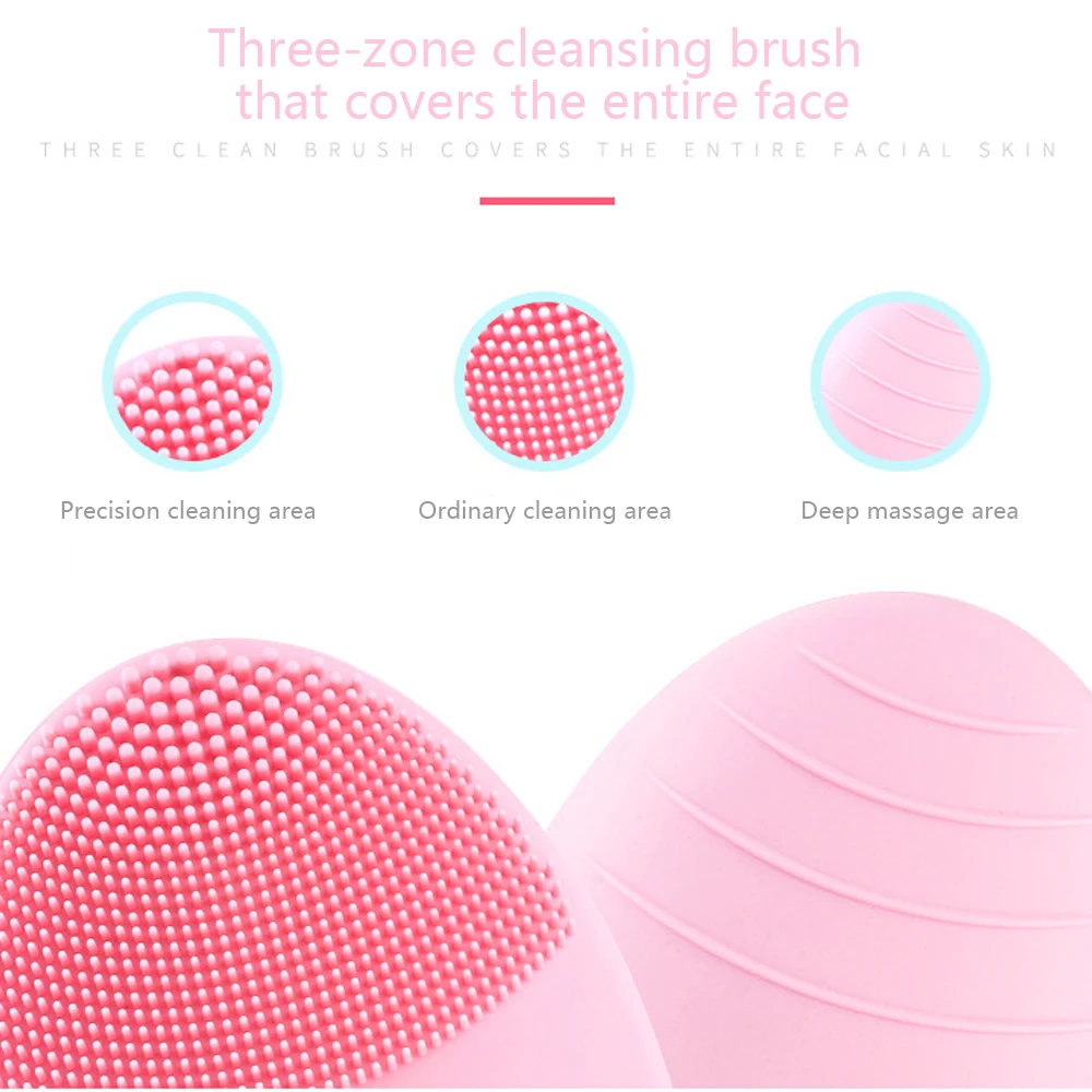 Электрическая мини щетка для массажа лица моющая машина водонепроницаемые