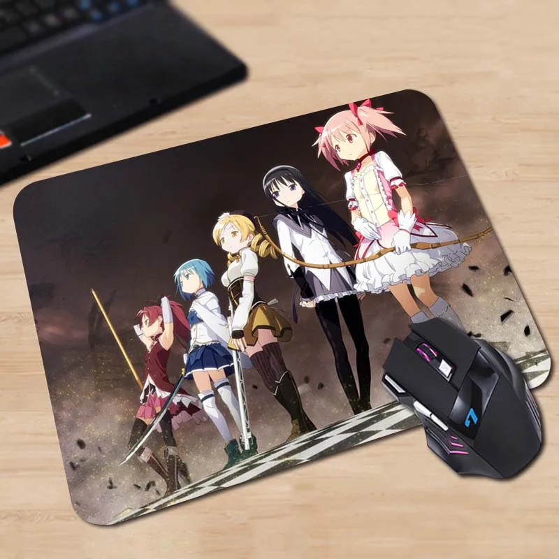 Коврик для мыши компьютера Babaite Puella Magi Madoka Magica Нескользящий Резиновый Размер