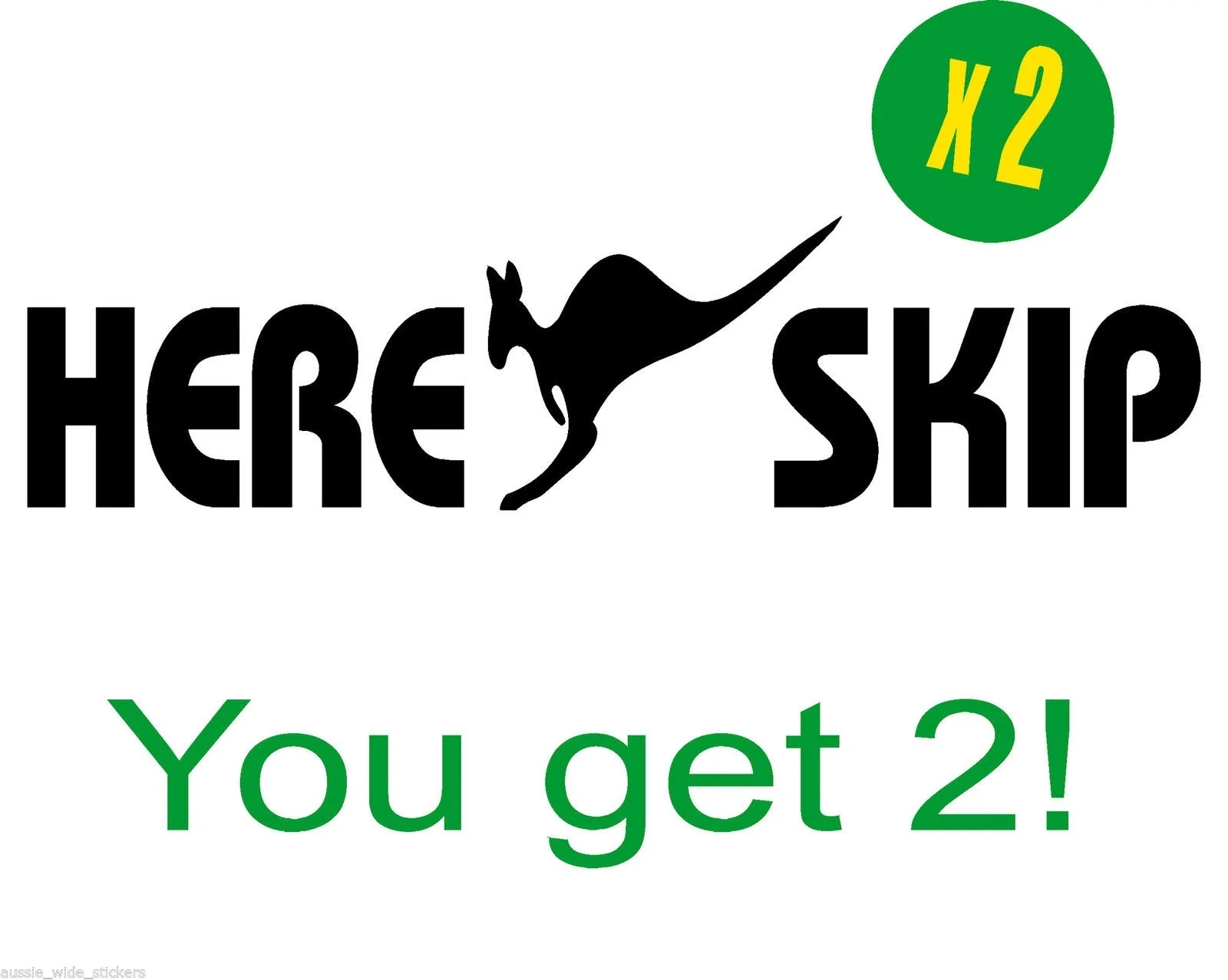 

2pcs New 20cm Funny offroad 4x4 bullbar Stickers HERE SKIP