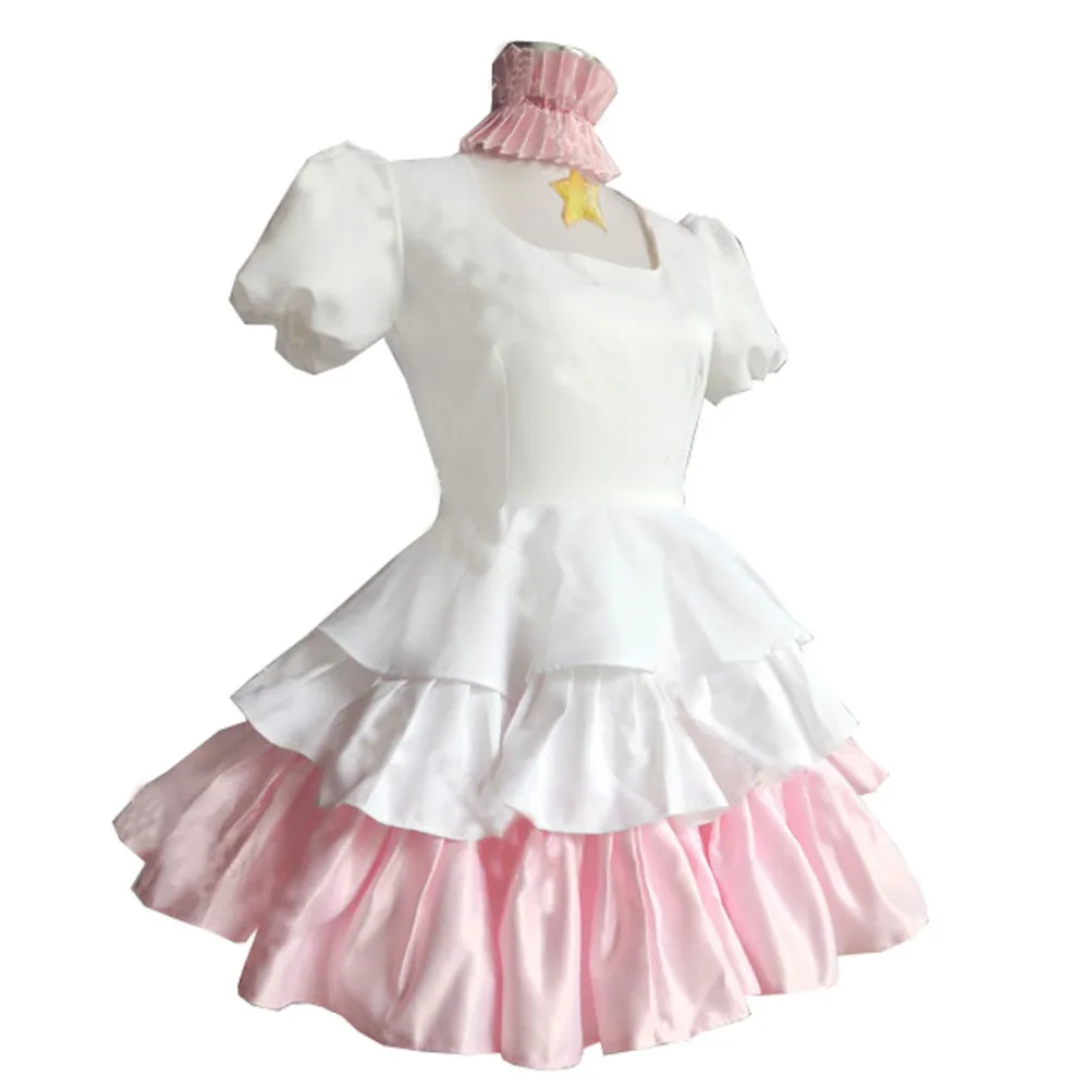 Аниме карты Captor Sakura белый косплей костюм полный набор любой размер