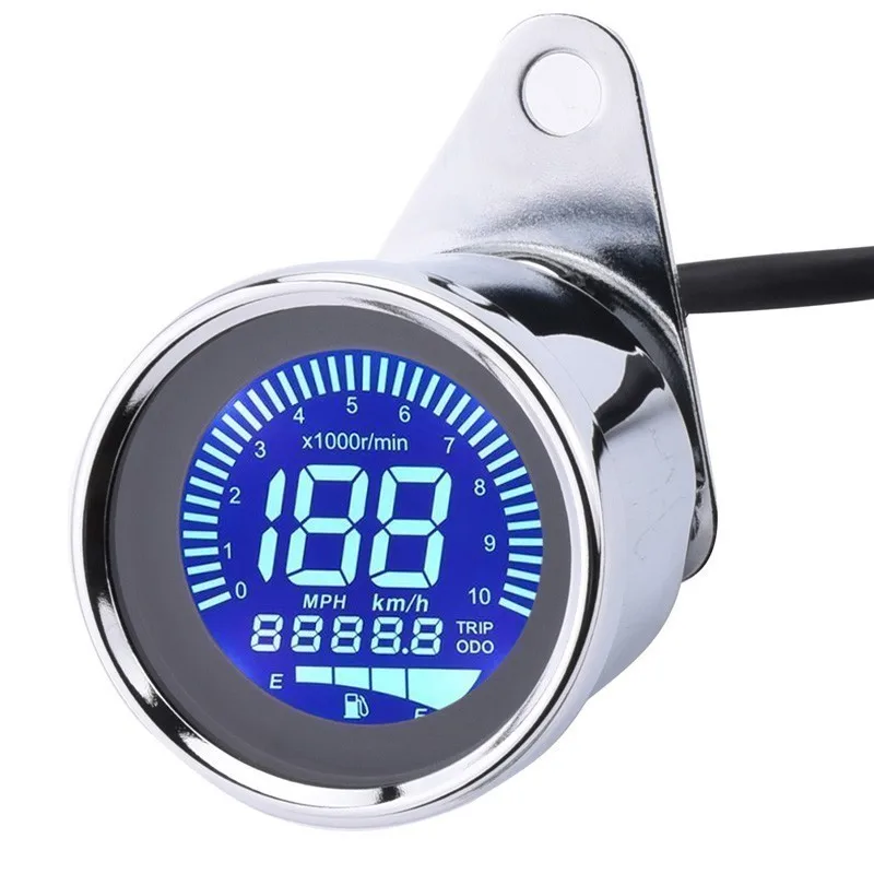NS изменить 12V мотоциклетный Спидометр Одометр Techometer цифровой манометр
