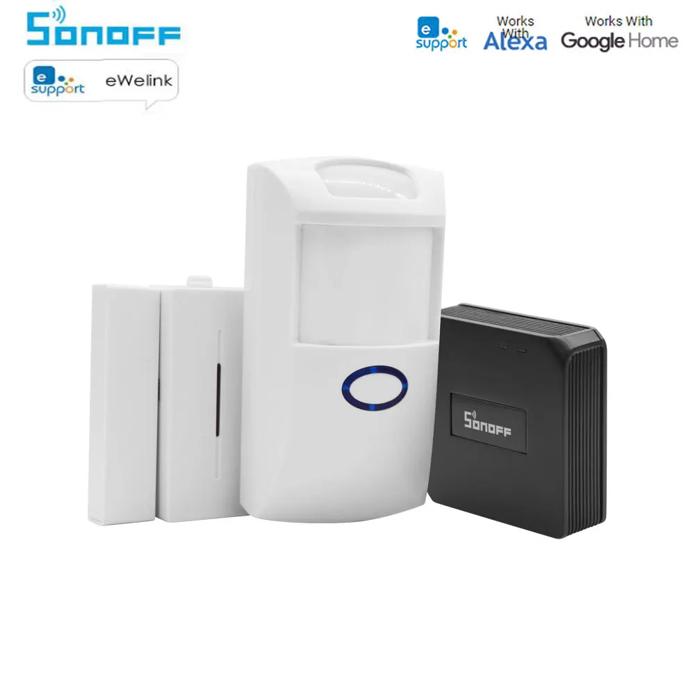 Sonoff 433 МГц RF мост Wifi Беспроводной преобразователь сигнала PIR 2 Датчик/DW1 датчик