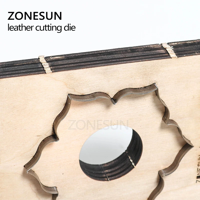 ZONESUN кожаный коврик для чашек цветок изготовленный на заказ высечка кожи