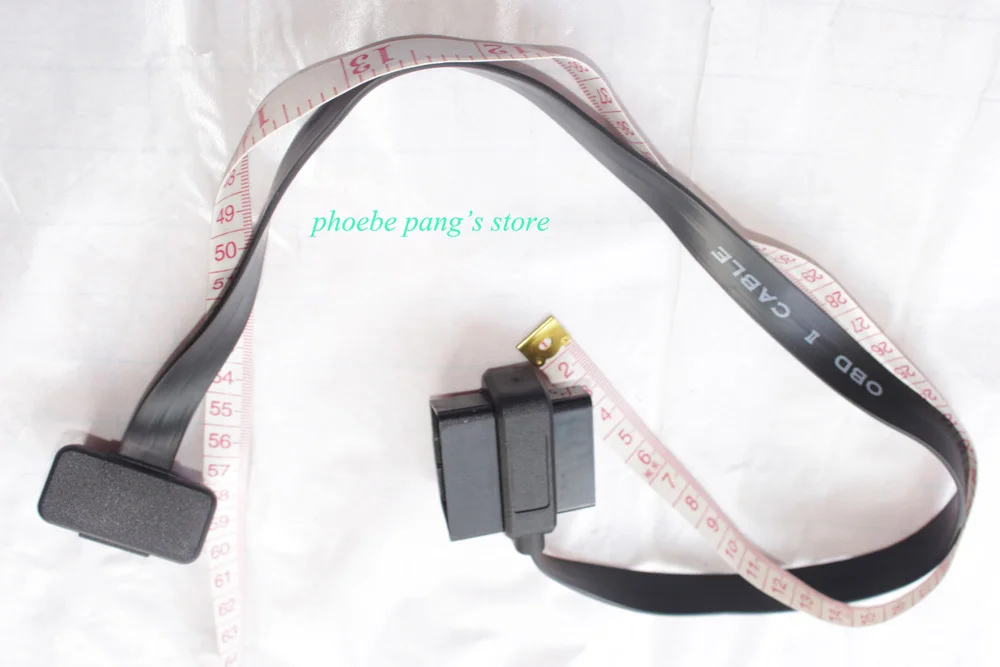 Оптовая продажа 10 шт. плоский тонкий ELM327 16 pin OBD-ii кабели OBDII OBD2 16pin полный доступ