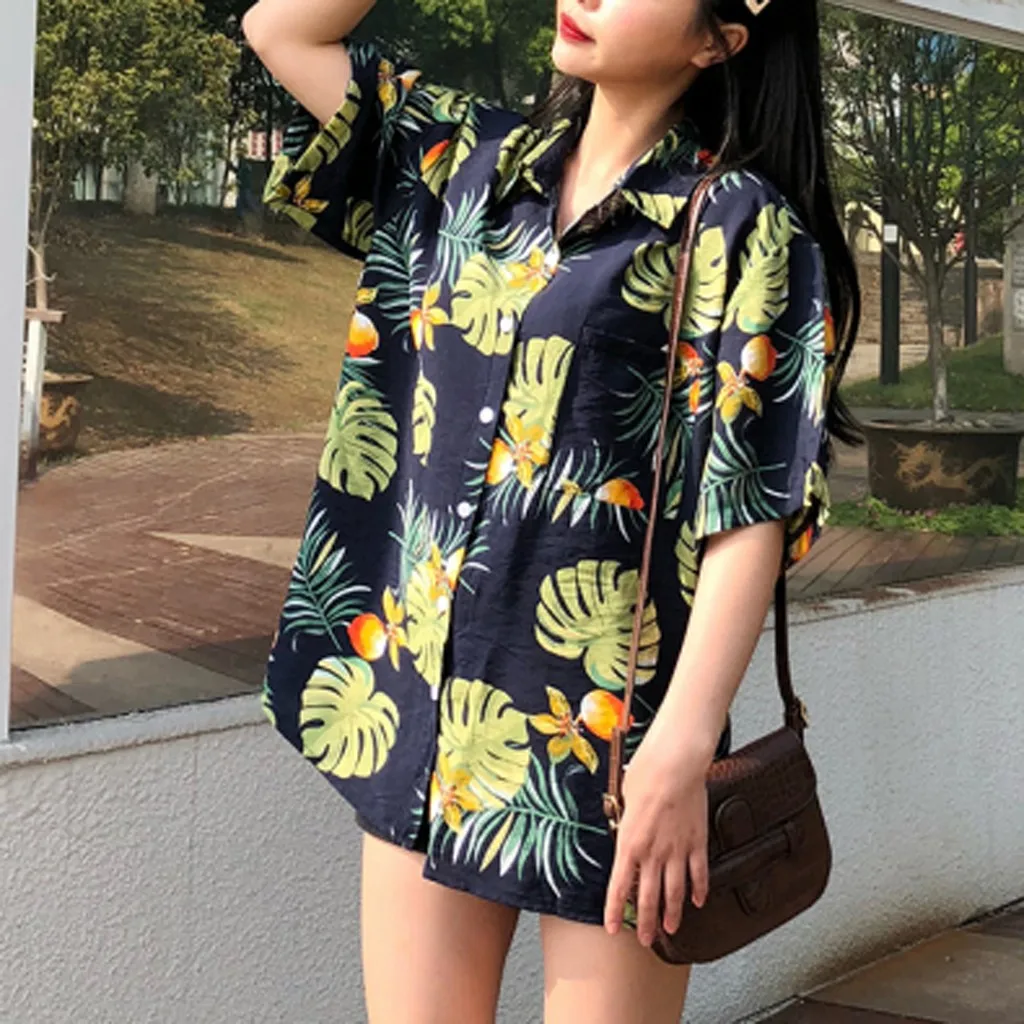 Футболка женская оверсайз с принтом модный топ отложным воротником и