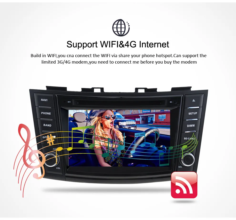 " Android 9,0 Автомобильный видео DVD стерео для Suzuki Swift 2012 2013 аудио gps навигация Мультимедиа wifi радио плеер
