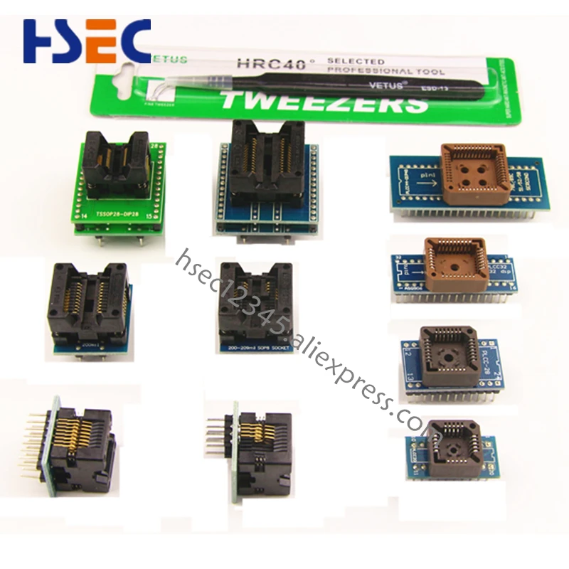 XGecu tl866ii плюс usb программатор+ 19 адаптер SOP8 зажим minipro TL866 универсальный программатор CH341A/EZP2010/EZP2013 программатор
