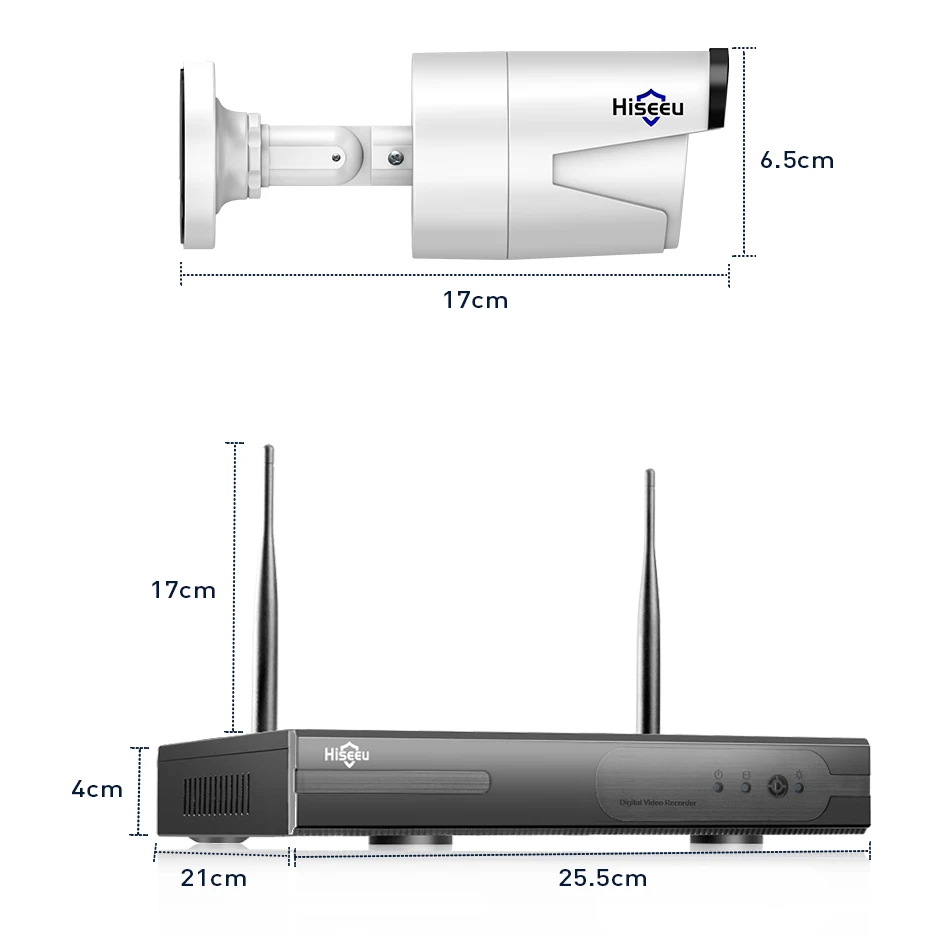 2MP CCTV система 1080P 8ch HD Беспроводной NVR комплект 3 ТБ HDD наружная ИК Ночная IP Wifi камера система безопасности видео наблюдение Hiseeu