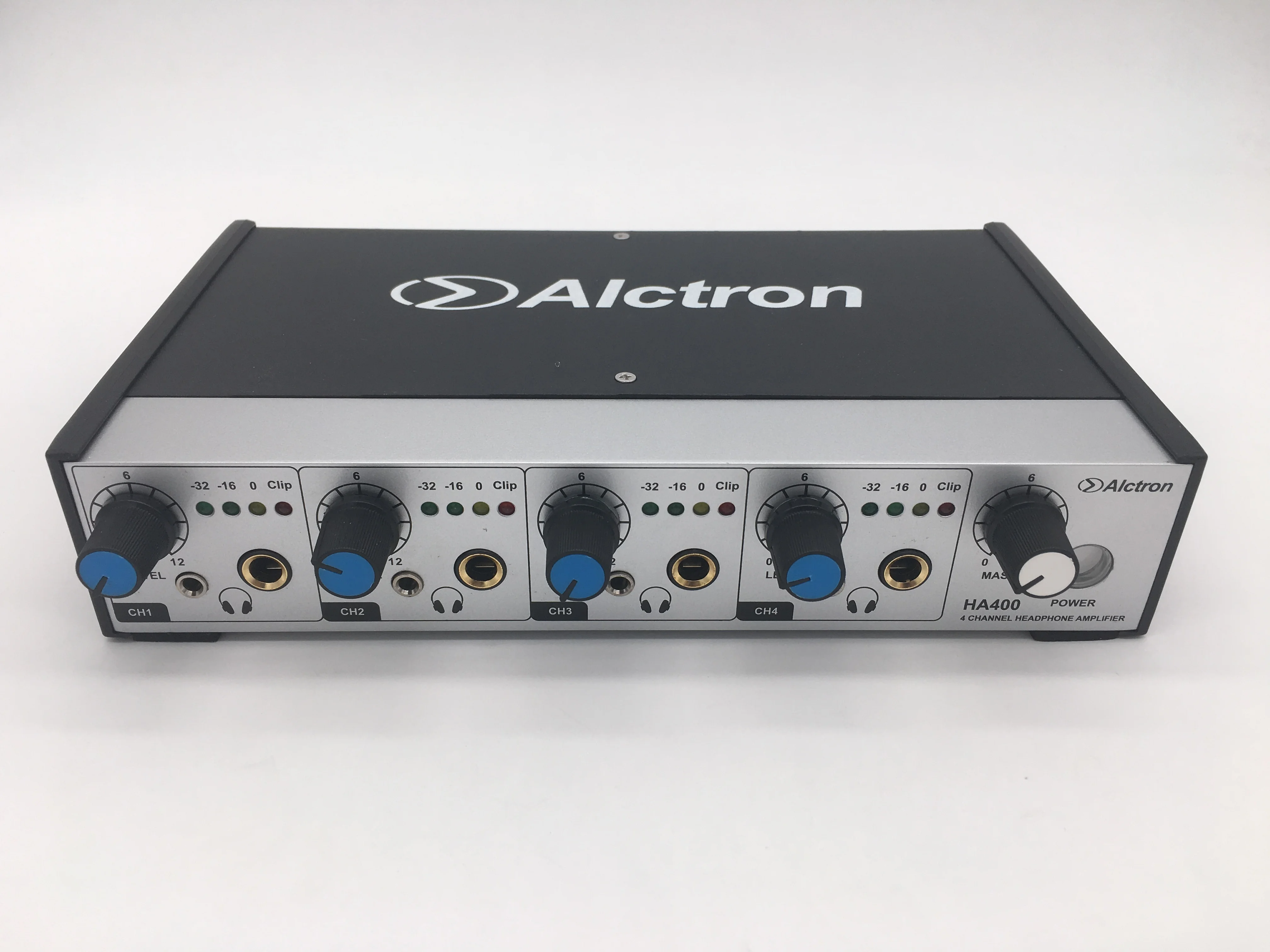 Alctron HA400 4-канальный профессиональный компактный усилитель для наушников для сцены, церковь, студии, включают: DC 15 V адаптер переменного тока