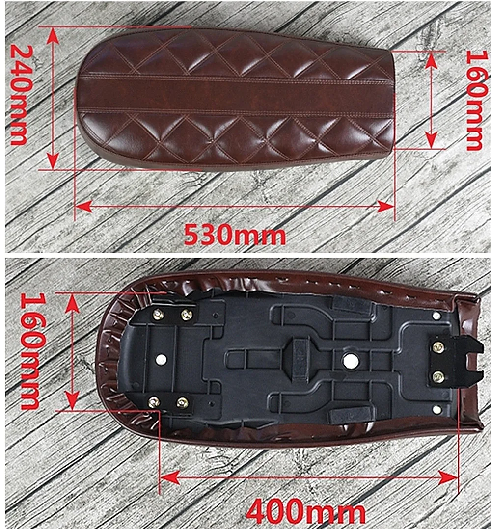 53 мм сидение для Кафе Racer мотоцикла винтажное Ретро седло CG125/CG250| |