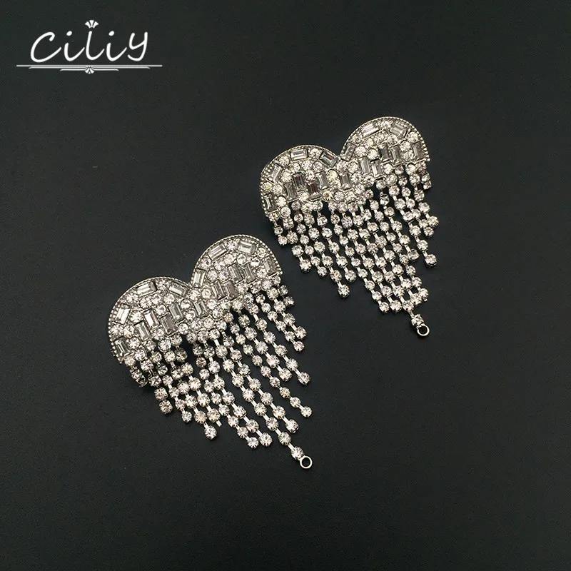 Ciliy серьги-капли с большим сердцем металлические модные серьги для женщин новые