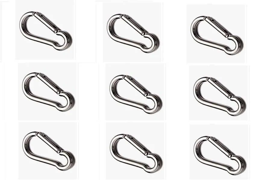 Защелкивающийся крючок 6 см из нержавеющей стали 304 металлическая альпинистская