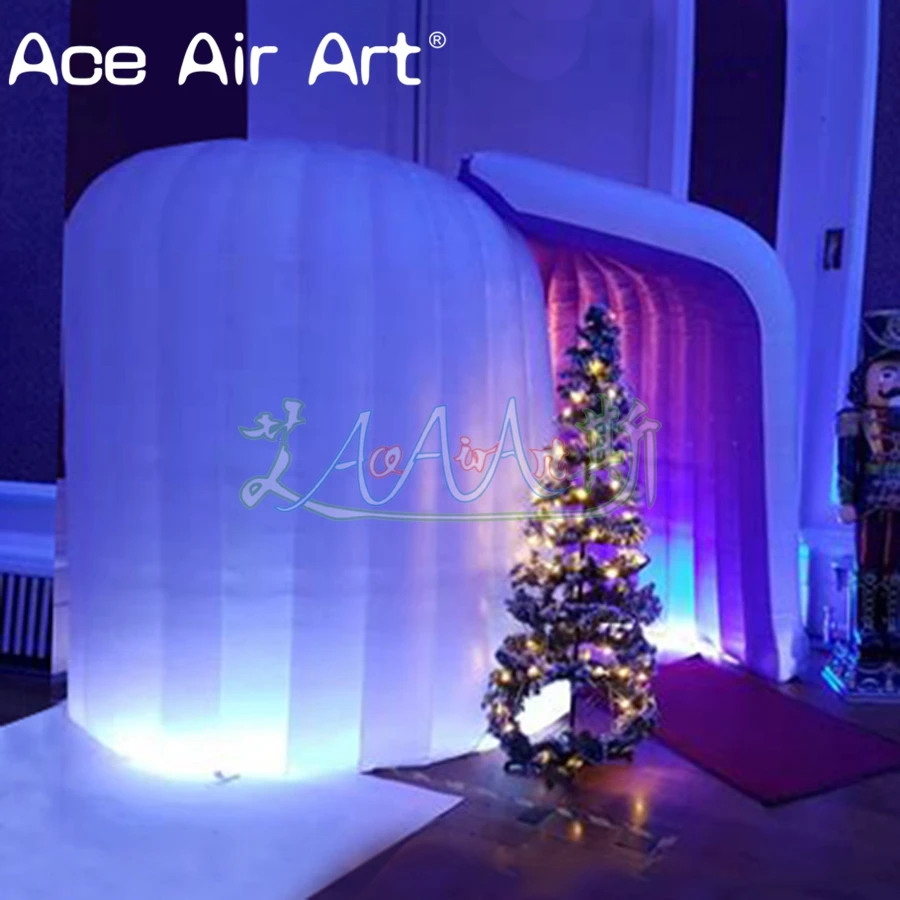Портативный надувной купол photo booth igloo форма селфи фото фон Забавный клуб стенд