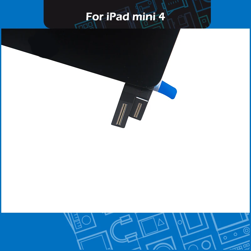 Оригинальный черно-белый ЖК-дисплей с сенсорным экраном в сборе для iPad Mini 4 A1538 A1550