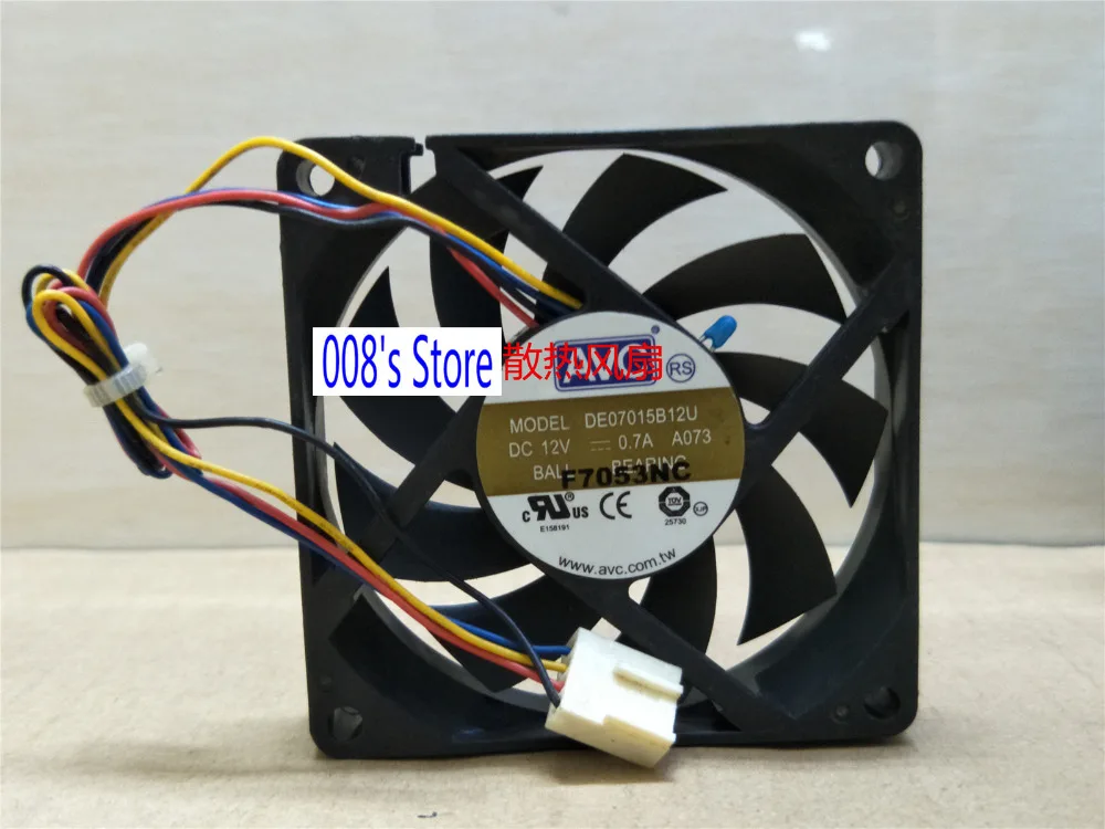2 шт. Новый радиатор кулер для ЦП вентилятор сервера квадратный DE07015B12U постоянный