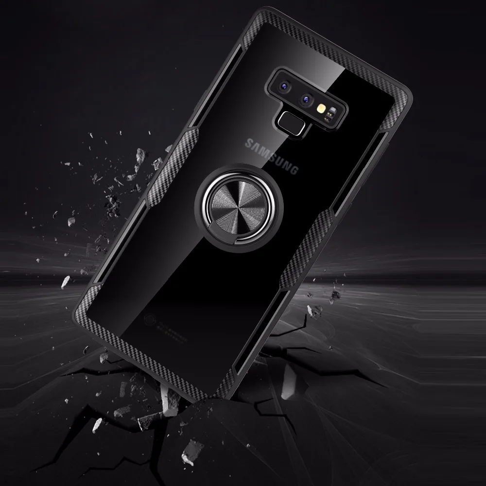Магнитный автомобильный держатель прозрачный чехол для Samsung galaxy NOTE 9 S9 S8 S10 Lite Plus