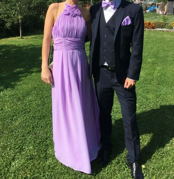 Длинные шифоновые розовые платья подружки невесты Vestido De Festa De Casamento Вечернее платье на вечеринки для девушек